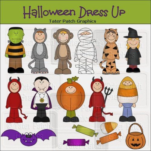 Halloween Dress Up Graphics