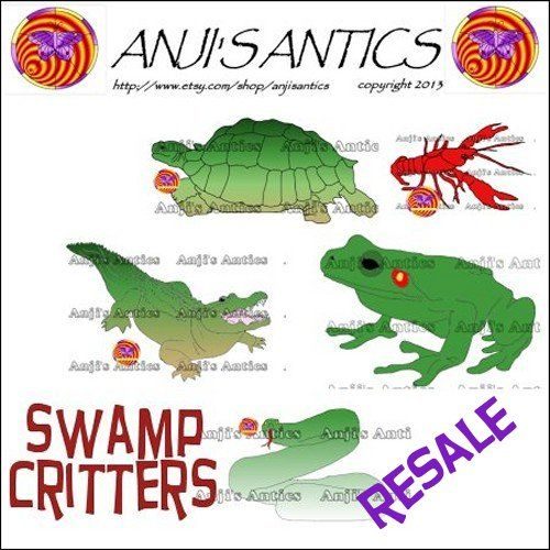 Resale Clipart Swamp Critters