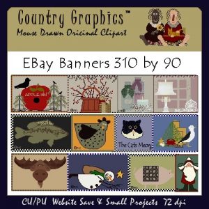 PRIMITIVE COUNTRY BANNER COLLECTION 2