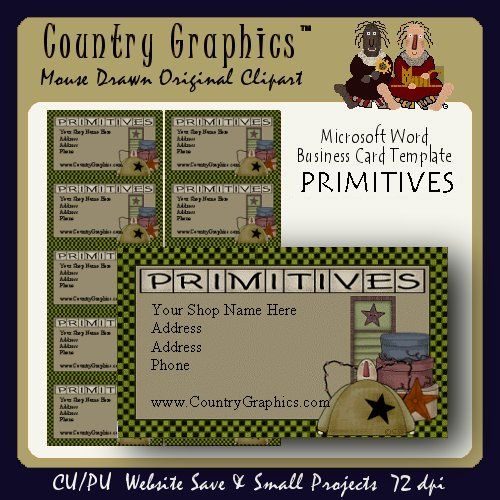 BUSINESS CARD Template Primitive PRIMITIVES