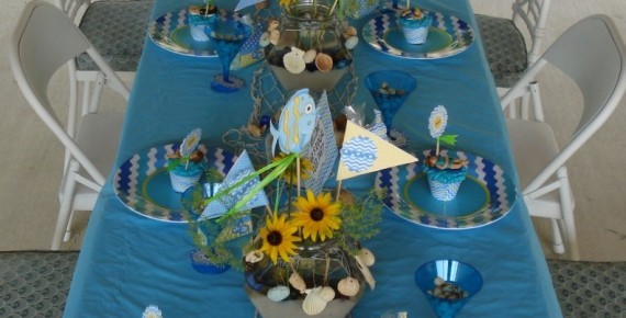 Pool Party Tablescape 2