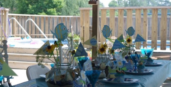 Pool Party Tablescape 1
