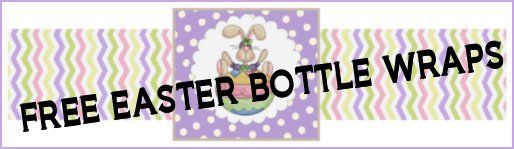 FREE EASTER WATER BOTTLE LABEL WRAP