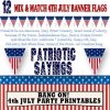 4th of July Party Printables