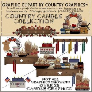 Country Candle Country Clipart