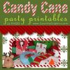 Candy Cane Christmas Party Printables KIDS TABLE SETTING
