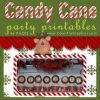 Candy Cane Christmas Party Printables CANDY CANE CUPCAKE WRAPPERS