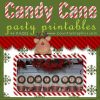 Candy Cane Christmas Party Printables CANDY CANE CUPCAKE WRAPPERS