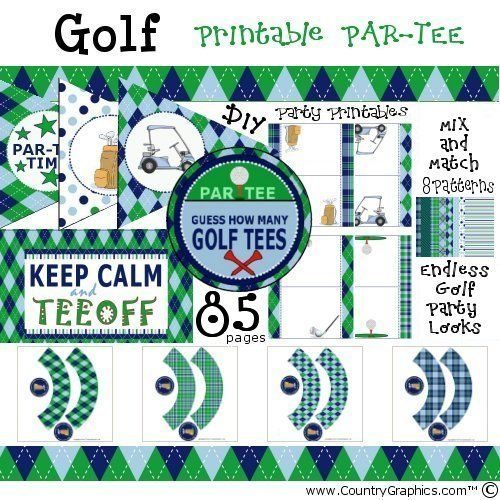 Golf Party Printables Country Graphics