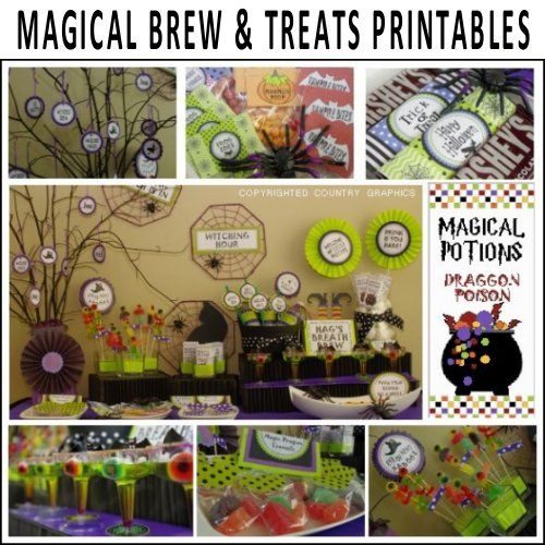 Magical Brews & Treats Printable Set