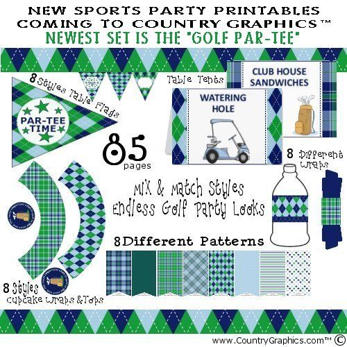 NEW SPORTS Printables added to the Party Printables Shop