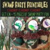 Swamp Party Printables