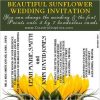 Wedding Invitation Set Sunflower