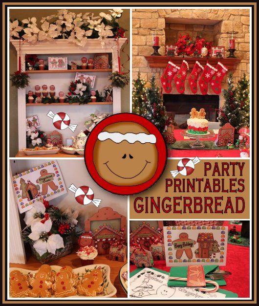 New Gingerbread Party Printables