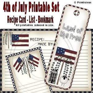 4th July Printables Set 1