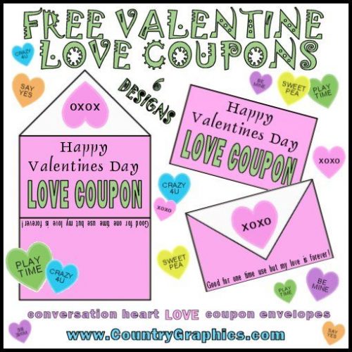 Free Valentines Day Love Coupons