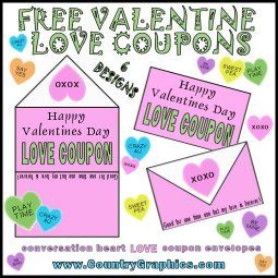 Free Valentines Day Love Coupons