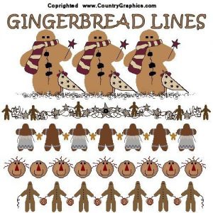 Prim Gingerbread Dividers Lines Borders