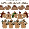 Prim Gingerbread Dividers Lines Borders