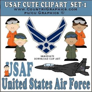 U.S. Air Force Clipart Graphics Set 1