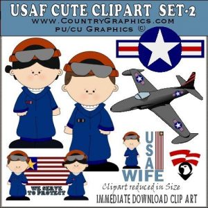 US Air Force Clipart Graphics Set 2