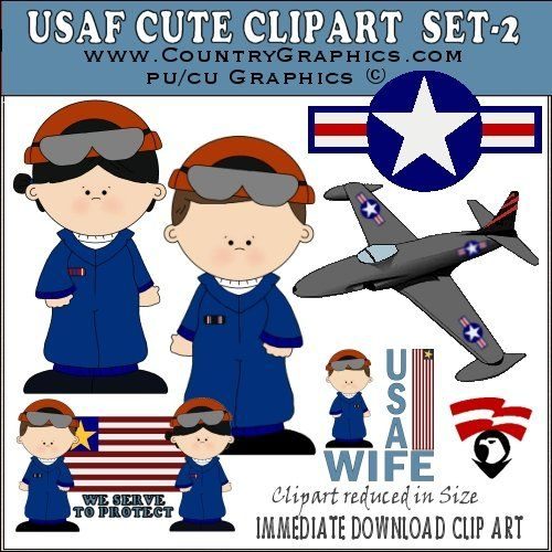 US Air Force Clipart Graphics Set 2