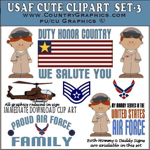 US Air Force Clipart Graphics Set 3