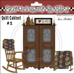 Quilt Cabinet Clipart Graphic 1