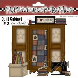 Quilt Cabinet Clipart Graphic 2