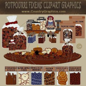Prim Fixins Clipart Graphics and Labels