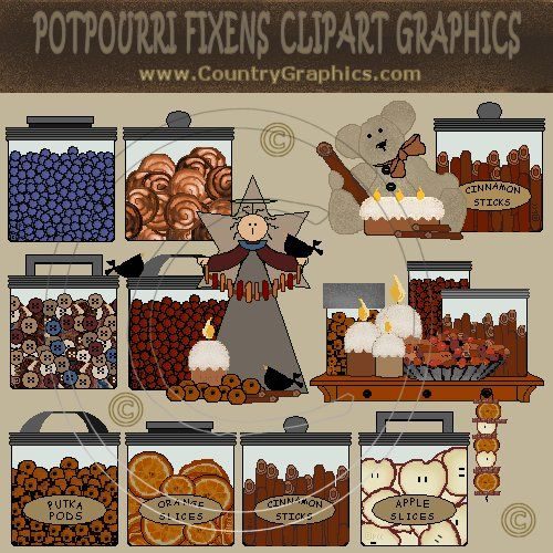 Prim Fixins Labels and Clipart Graphics