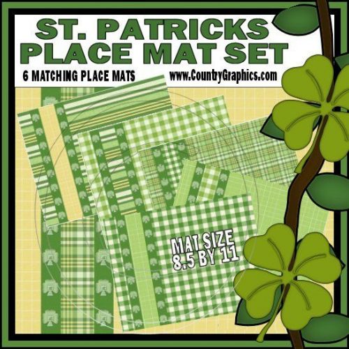 St. Patrick's Day Placemats Printable