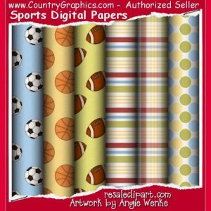 Sports Digital Papers Set 1