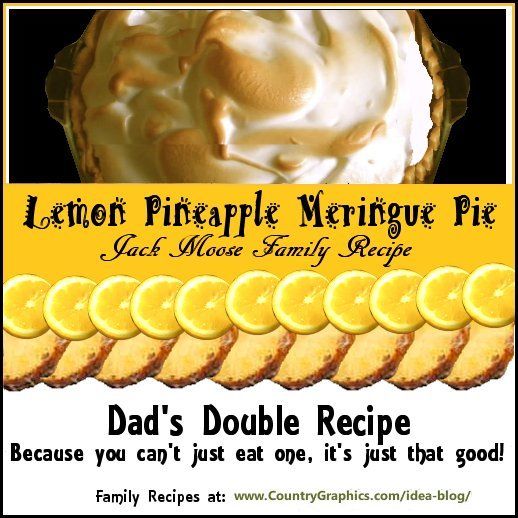 Lemon Pineapple Meringue Pie by Jack Moose