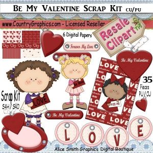 Be My Valentine Scrap Kit