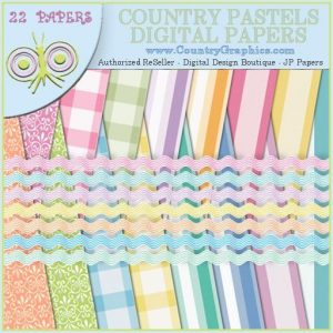 Country Pastels Digital Papers