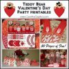 Teddy Bear Valentines Day Party Printables Sample 6