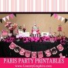 Paris Party Printables Pink pg 2