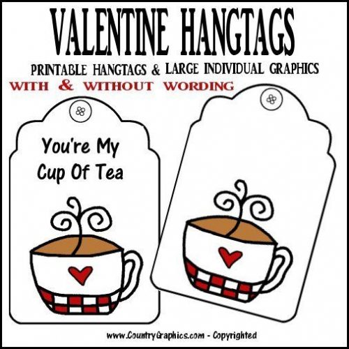 PRINTABLE VALENTINE HANG TAGS Country Graphics 