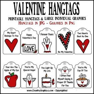 PRINTABLE VALENTINE HANG TAGS