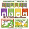 DINOSAUR Party Printables Preview 4