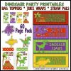 DINOSAUR Party Printables Preview 1
