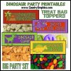 DINOSAUR Party Printables Preview 6