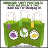 DINOSAUR Party Printables Preview 2