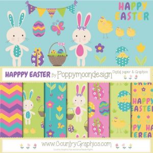 Easter Digital Papers Easter Graphics