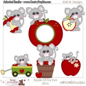 Birthday Numbers Mice Layered Templates by Kristi W Designs