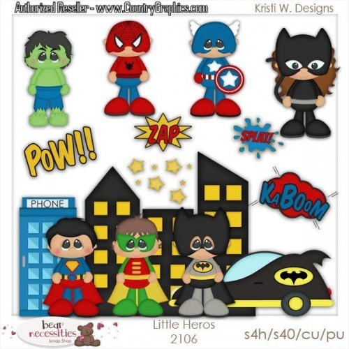 Little Heroes Clipart Set