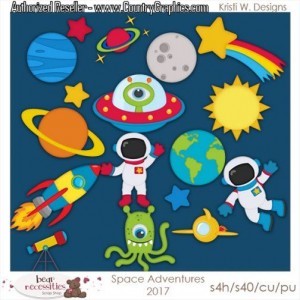 Outer Space Clipart Set