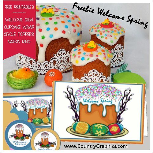 FREEBIE Welcome Spring Party Set
